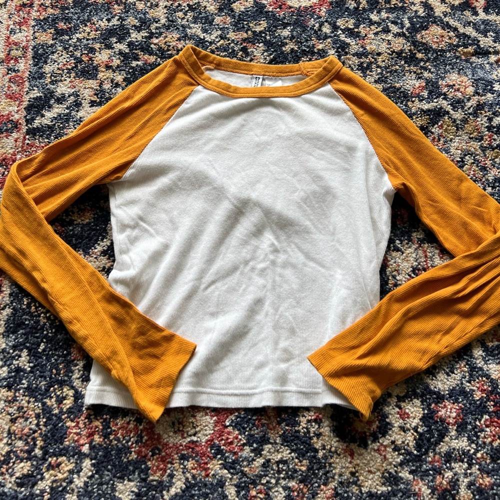 Mustard Yellow Baseball Tee
